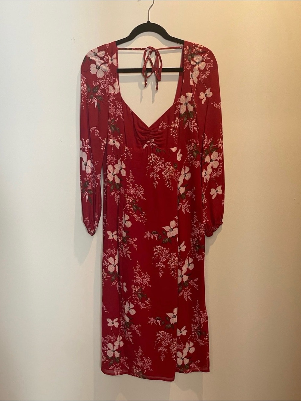Reformation long sleeve midi dress